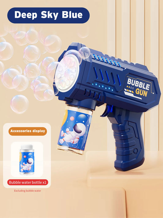 Navi Blue Fully Automatic Bubble Gun Rocket Bubbles