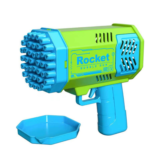 GREEN ROCKET BUBBLE GUN