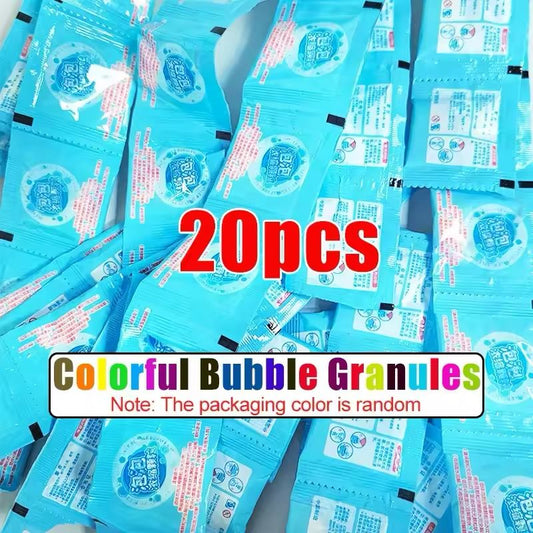 🎉 Colored Bubble Machine Granules – Set of 20 Sachets