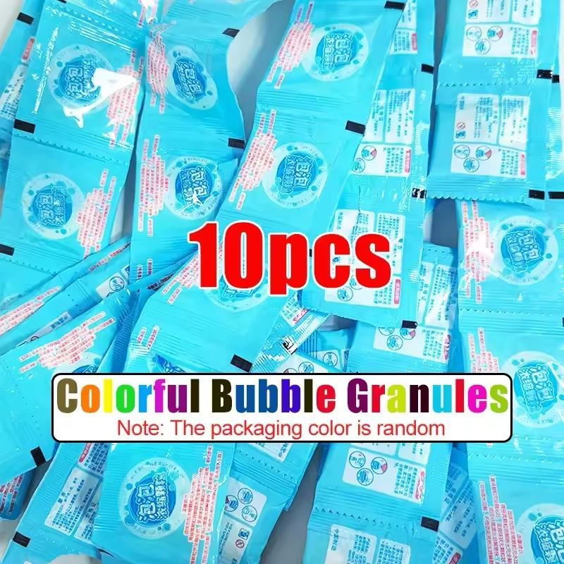 🎉 Colored Bubble Machine Granules – Set of 10 Sachets (Copy)